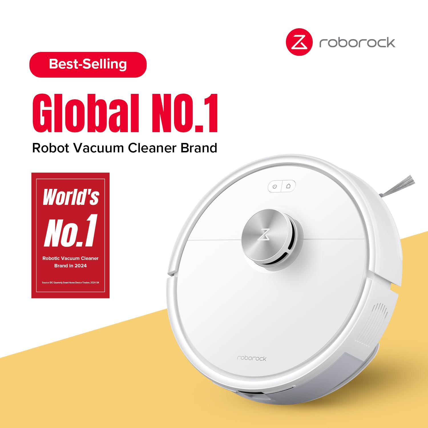 roborock Q7 M5+ Robot Vacuum and Mop, Upgraded from Q5 Max+, Up to 7-9 Weeks Self-Empty, 10000Pa Suction, Dual Anti-Tangle System for Pet Hair & Carpet, PreciSense LiDAR Navigation, App Control, Black