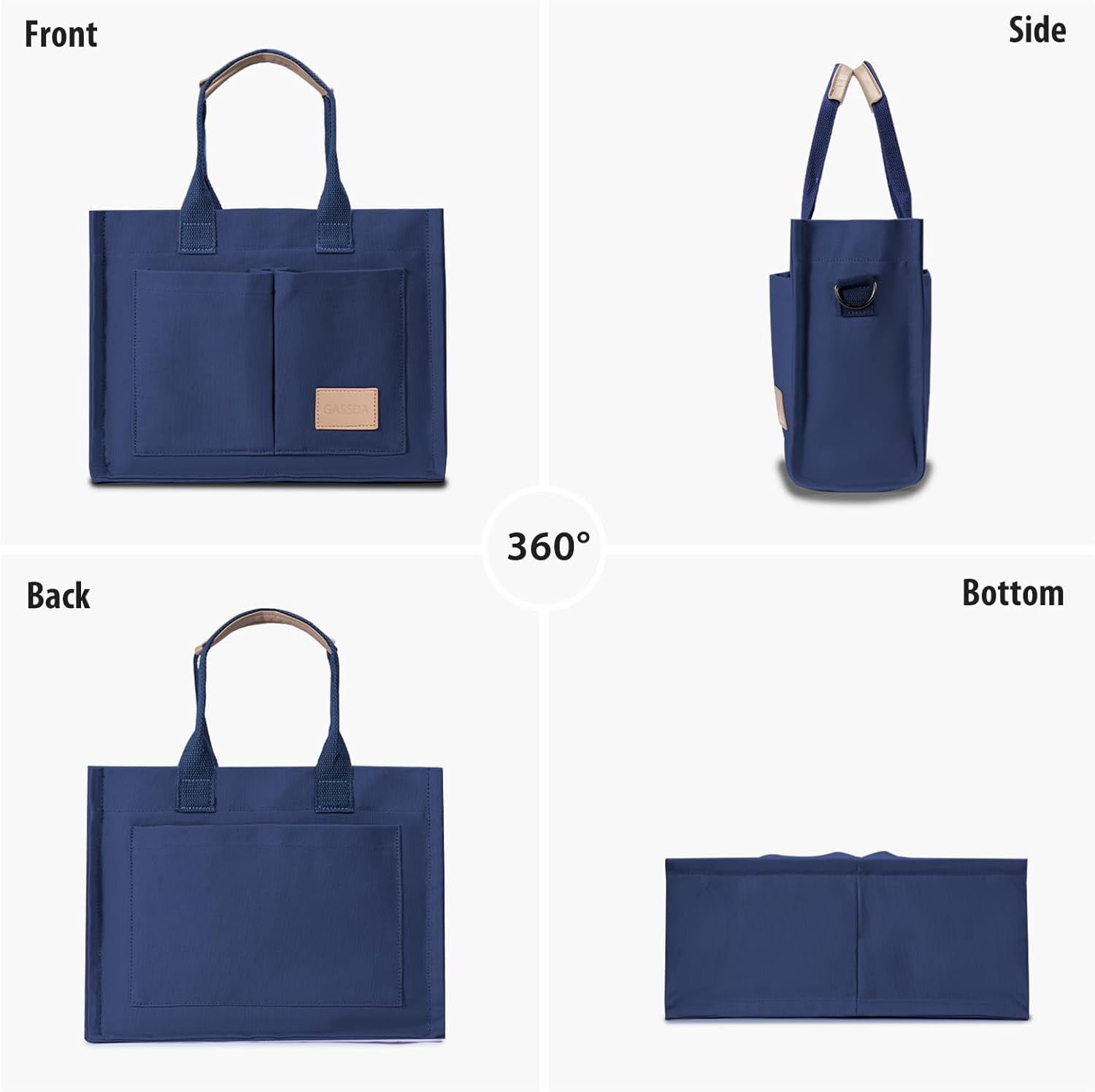 Tote Bags for Women Canvas Tote Purse Crossbody with Pockets Top Handle Shoulder Satchel Bag for Women