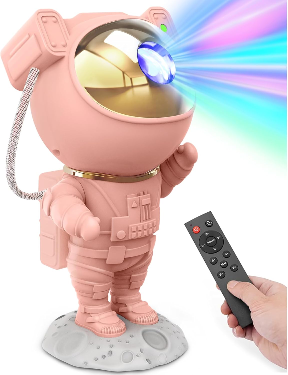 Star Projector Galaxy Night Light - Astronaut Space Projector, Starry Nebula Ceiling LED Lamp with Timer and Remote, Kids Room Decor Aesthetic, for Christmas & Birthdays