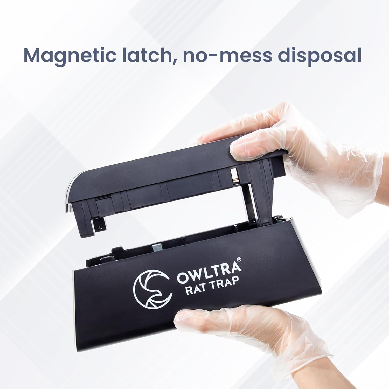 OWLTRA OW-2 Indoor Electric Mouse Trap 2 PCS, Instant Kill Rodent Zapper with Pet Safe Trigger, Black