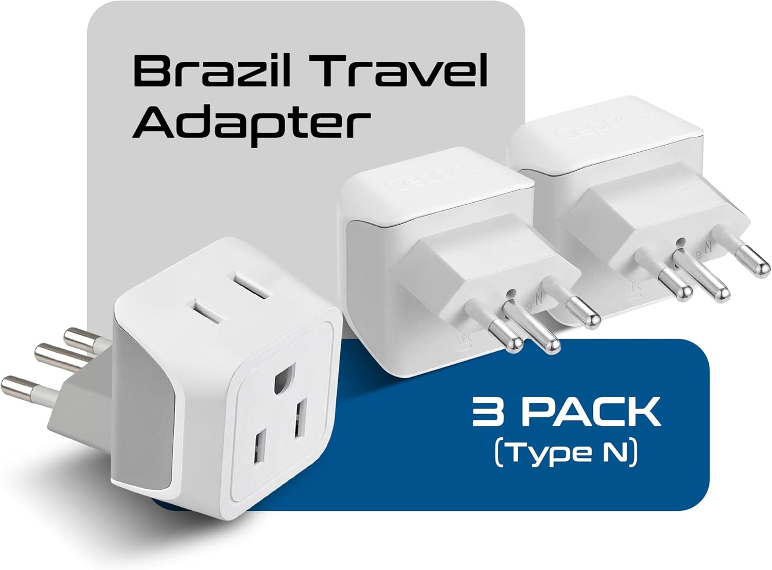 Ceptics Universal Travel Adapter, 35W International Power Adapter with PD & QC 3.0 Dual USB-C, 3 USB Travel Adapter Worldwide, Type I C G A Outlets 110V 220V A/C - EU Euro US UK (11-KU)