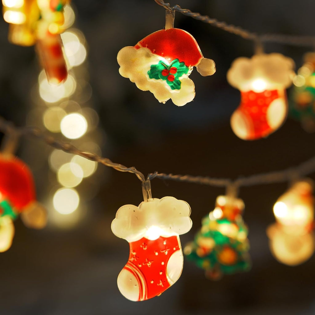 LOLStar Halloween String Lights Decorations, 9.8FT 20 LED Halloween Fairy Lights, Battery Operated (Not Included) with Timer Function and 8 Flashing Modes, Cute Booday Lights 2025 Home Indoor Decor