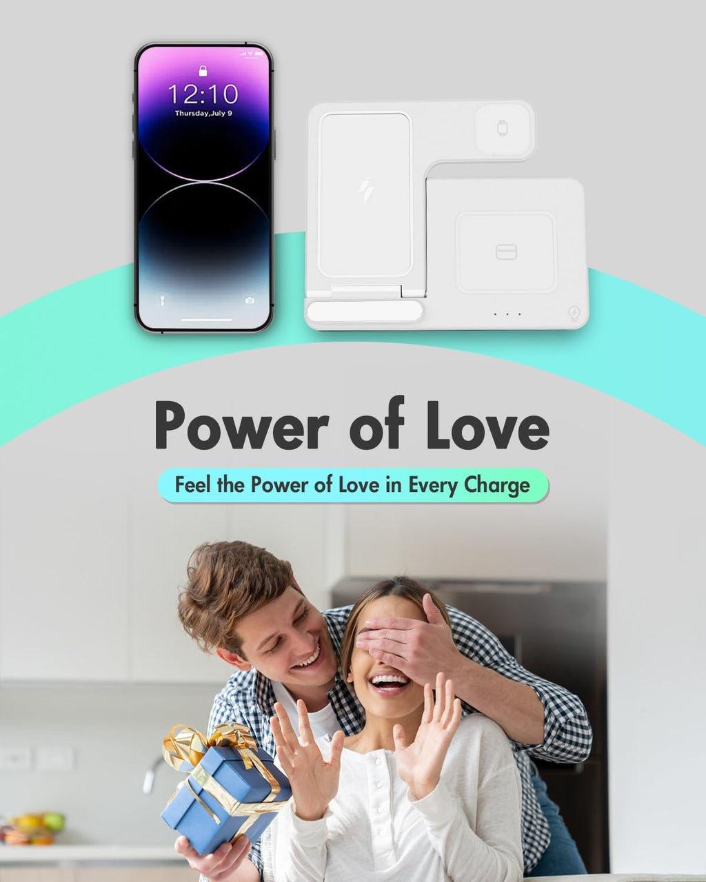 Wireless Charger iPhone Charging Station: 3 in 1 Charger Stand Multiple Devices for Apple - iPhone 17 16e 16 15 14 Pro Max 13 12 11 - Watch 10 9 8 7 6 5 4 3 2 SE and Ultra Series - Airpods 4 3 Pro