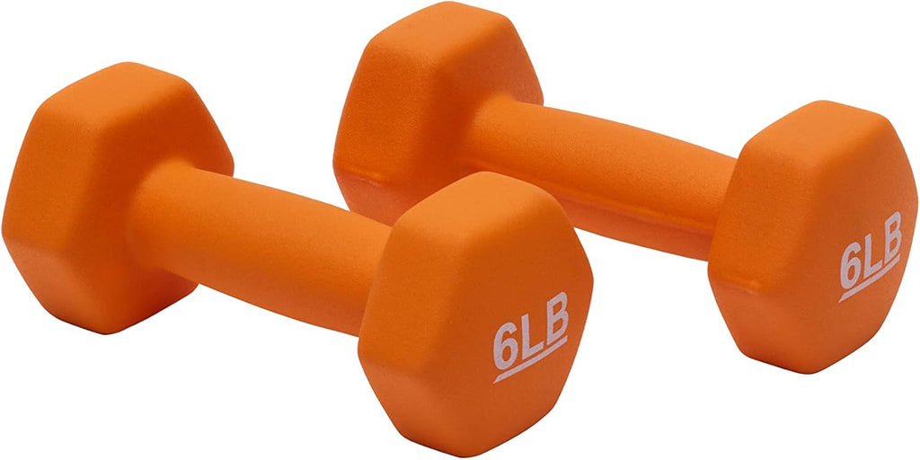 Basics Neoprene Dumbbell Hand Weights for Exercise and Muscle Toning