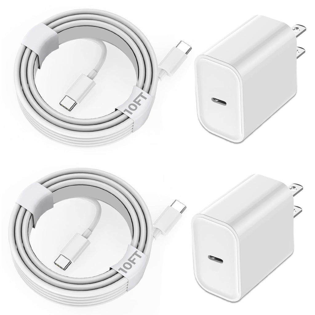 Fast iPhone Charger, iPhone Charger Fast Charging 2Pack Quick Chargers 6ft Long USB C to Lightning Cable Quick Charging Cord USB Charge Block Adapter for iPhone 14 Plus/14 ProMax/13 Mini 12/11/XS/iPad