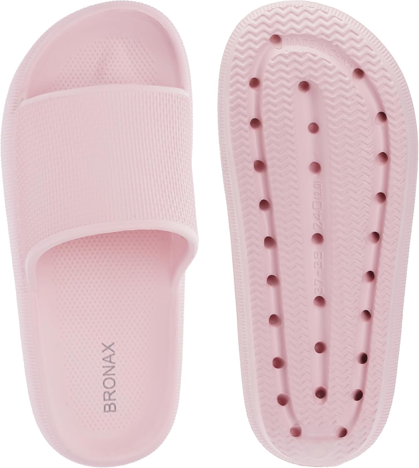 BRONAX Pillow Slippers for Women and Men | House Slides Shower Sandals | Cushioned Thick Sole