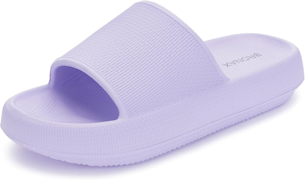 BRONAX Pillow Slippers for Women and Men | House Slides Shower Sandals | Cushioned Thick Sole