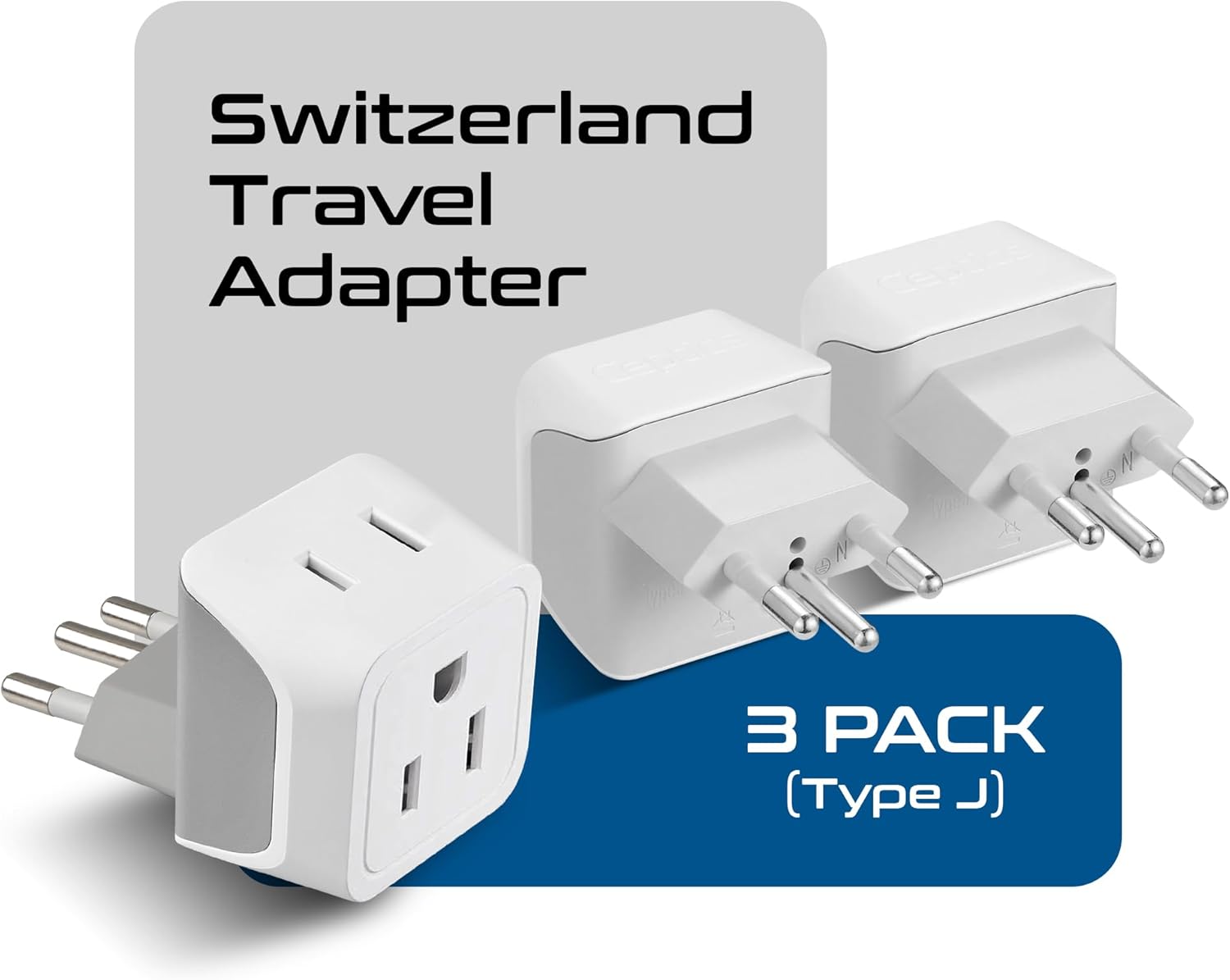 Ceptics Universal Travel Adapter, 35W International Power Adapter with PD & QC 3.0 Dual USB-C, 3 USB Travel Adapter Worldwide, Type I C G A Outlets 110V 220V A/C - EU Euro US UK (11-KU)