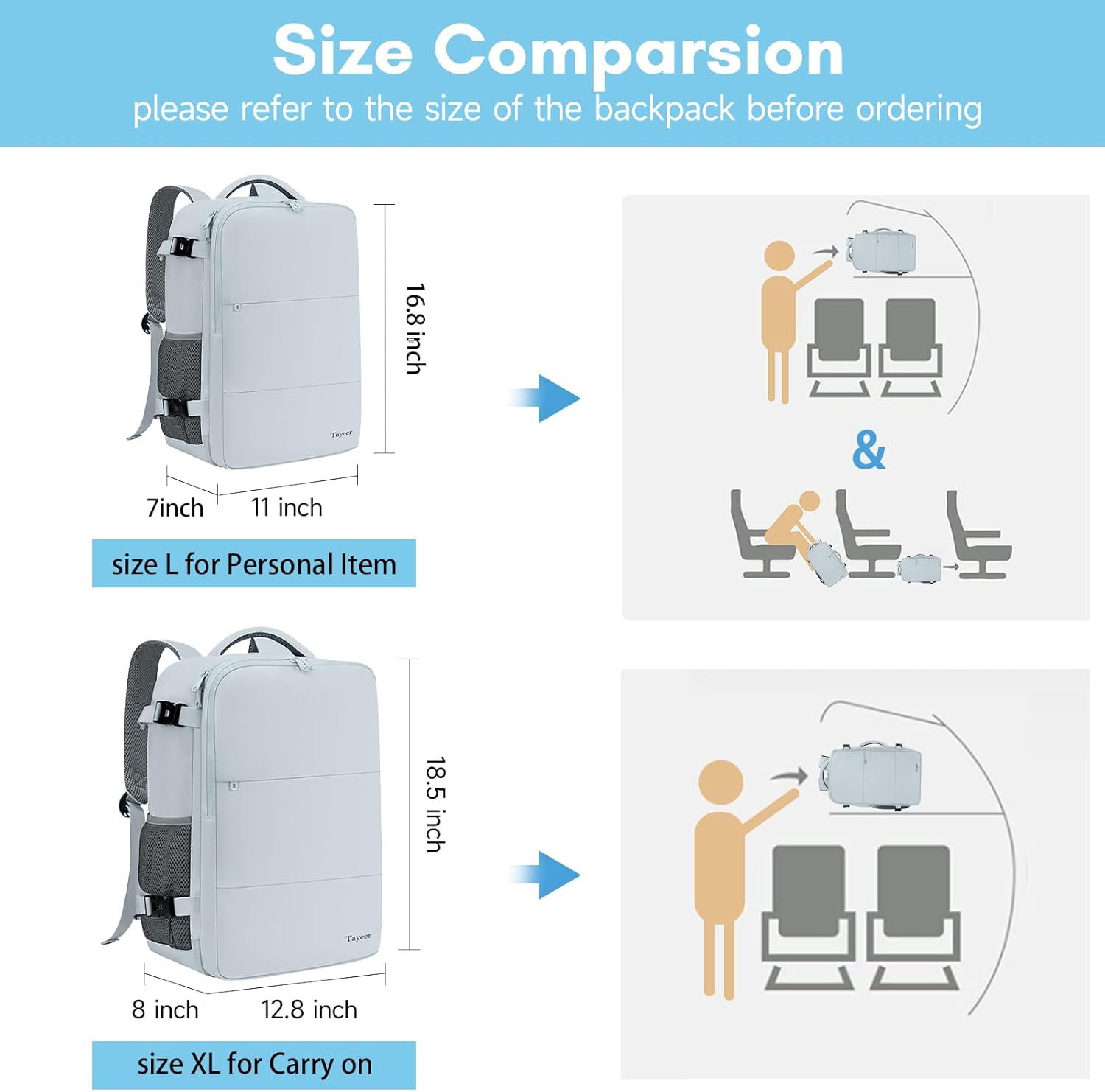 Taygeer Travel Backpack for Women, Carry On Backpack with USB Charging Port & Shoe Pouch, TSA 15.6inch Laptop Mochila Flight Approved, Nurse Bag Casual Daypack for Weekender Business Hiking, Pink