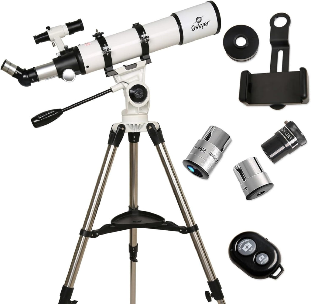 Gskyer Telescope, 70mm Aperture 400mm AZ Mount Astronomical Refracting Telescope for Kids Beginners - Travel Telescope with Carry Bag, Phone Adapter and Wireless Remote.