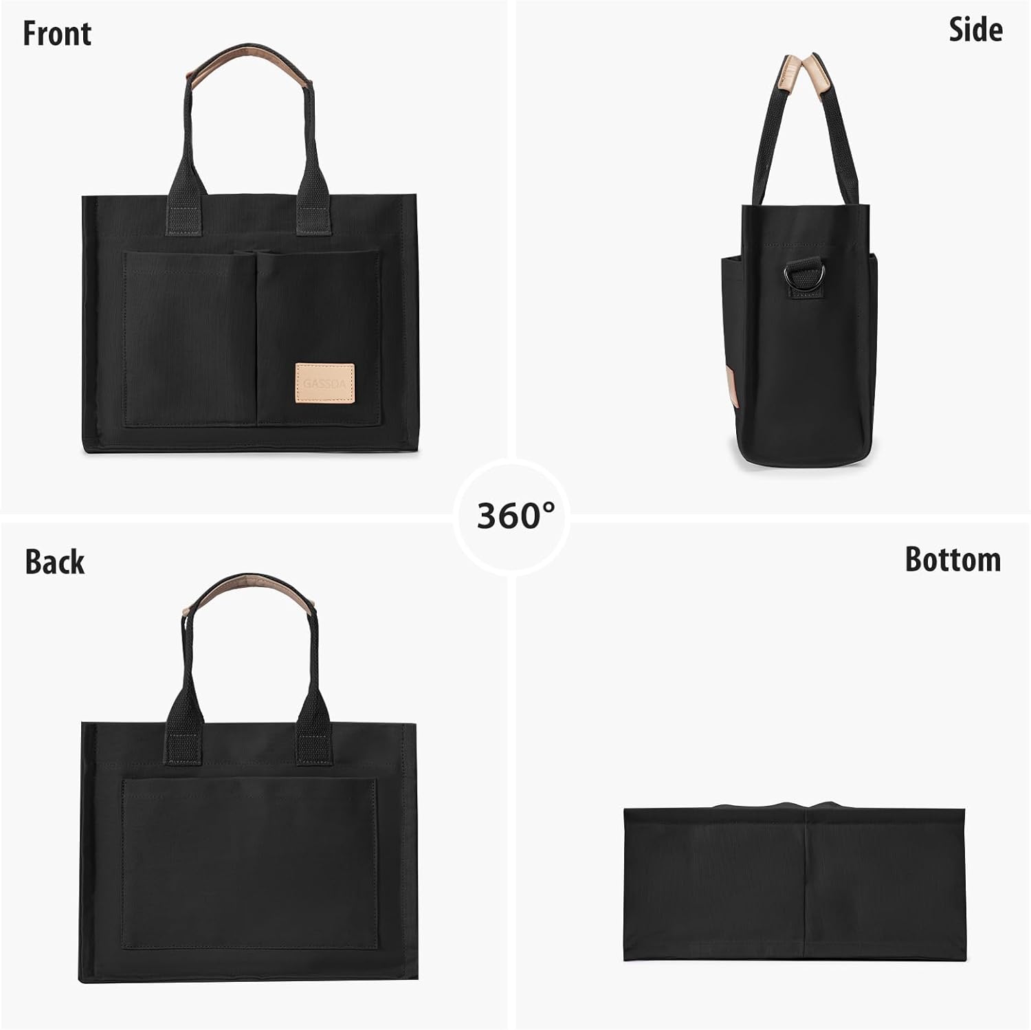 Tote Bags for Women Canvas Tote Purse Crossbody with Pockets Top Handle Shoulder Satchel Bag for Women