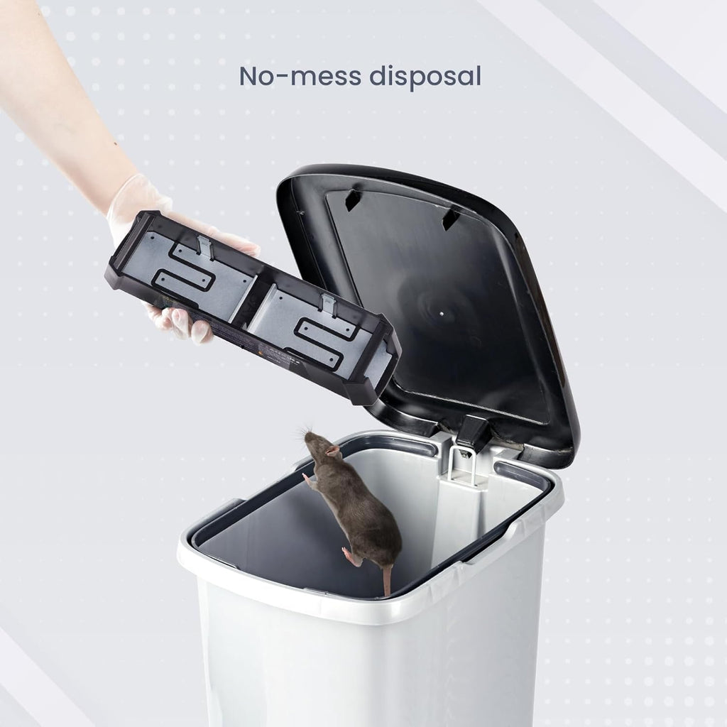 OWLTRA OW-2 Indoor Electric Mouse Trap 2 PCS, Instant Kill Rodent Zapper with Pet Safe Trigger, Black