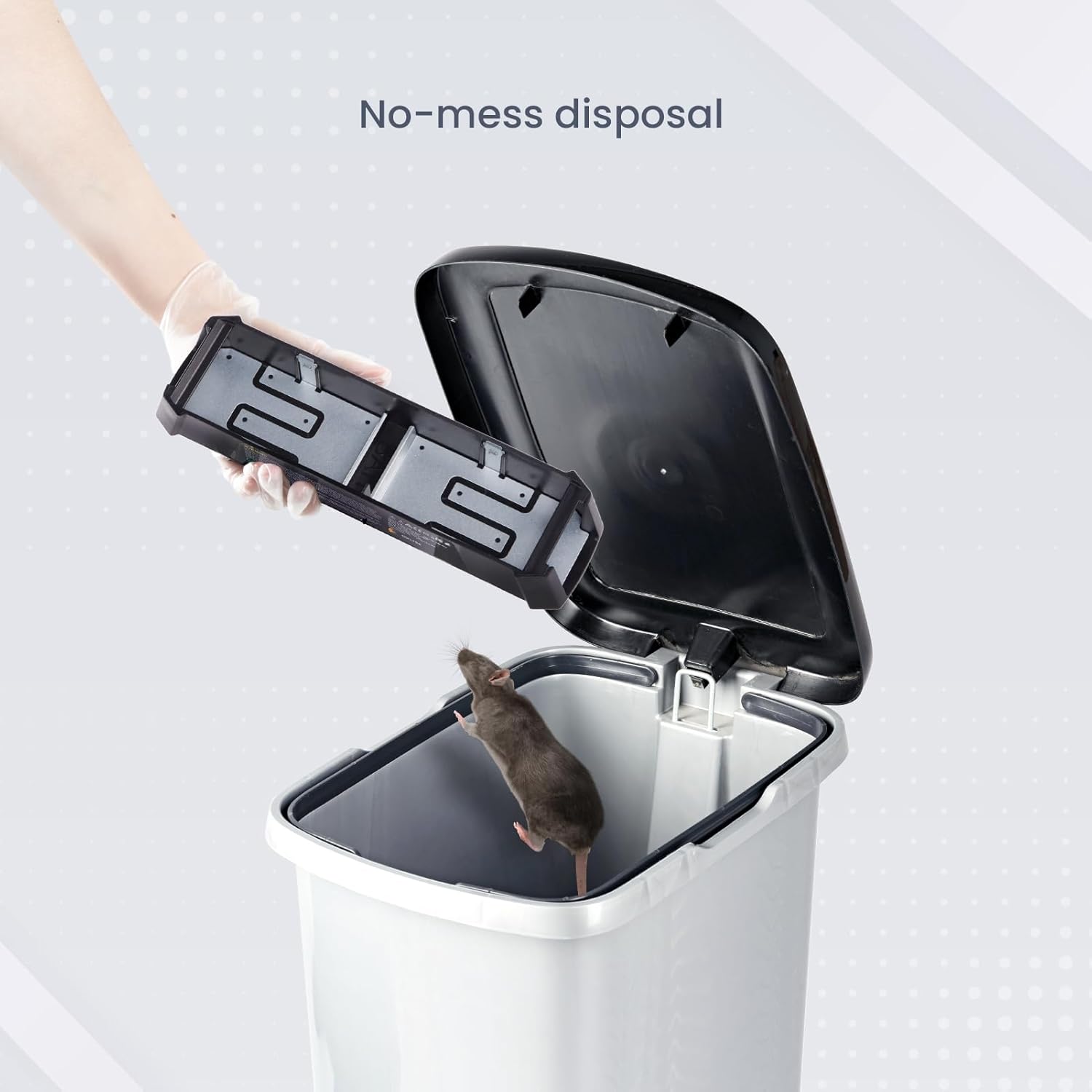 OWLTRA OW-2 Indoor Electric Mouse Trap 2 PCS, Instant Kill Rodent Zapper with Pet Safe Trigger, Black