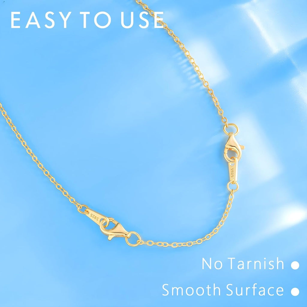 925 Sterling Silver Necklace Extender Sterling Silver Necklace Chain Extenders for Necklaces 2", 3", 4" Inches