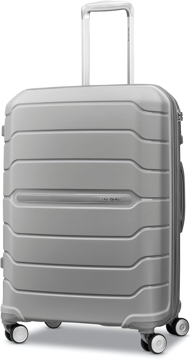 Samsonite Freeform Hardside Carry-On Luggage with Spinner Wheels - Hardshell Suitcase - TSA, Airline-Approved - Expandable Hard Shell, Smooth Rolling Wheels for Lightweight Travel - Navy