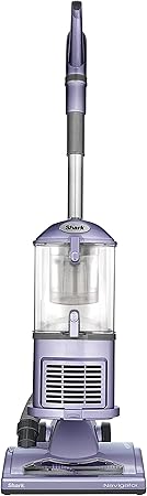 Shark NV352 Navigator Lift Away Upright Vacuum, Hepa Filter, Anti-Allergen Technology, Swivel Steering, Ideal for Carpet, Stairs, & Bare Floors, with Wide Upholstery & Crevice Tools, Lavender