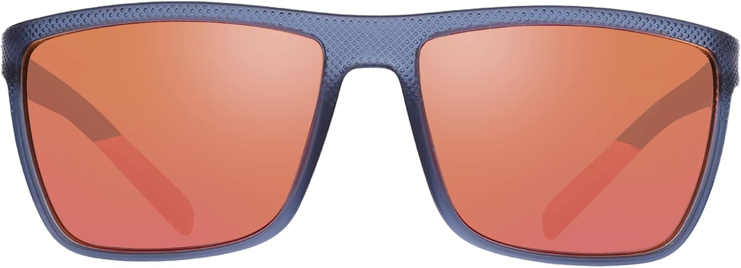 ZENOTTIC Polarized Sunglasses for Men Lightweight TR90 Frame UV400 Protection Square Sun Glasses