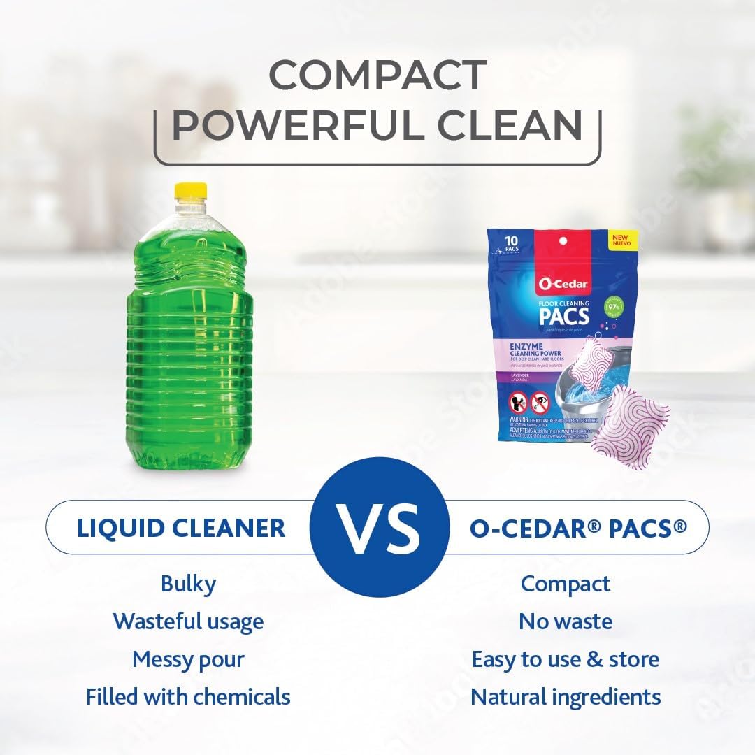 O-Cedar EasyWring Microfiber Spin Mop, Bucket Floor Cleaning System, Red, Gray, Standard