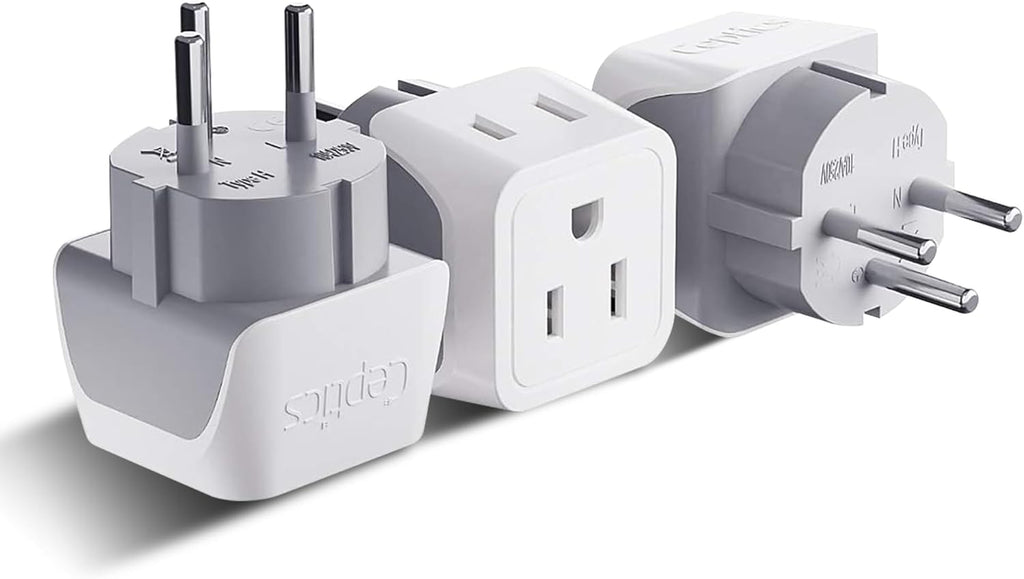Ceptics Universal Travel Adapter, 35W International Power Adapter with PD & QC 3.0 Dual USB-C, 3 USB Travel Adapter Worldwide, Type I C G A Outlets 110V 220V A/C - EU Euro US UK (11-KU)