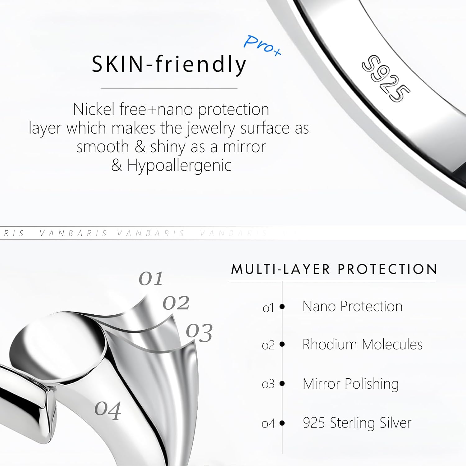 925 Sterling Silver Necklace Extender Sterling Silver Necklace Chain Extenders for Necklaces 2", 3", 4" Inches