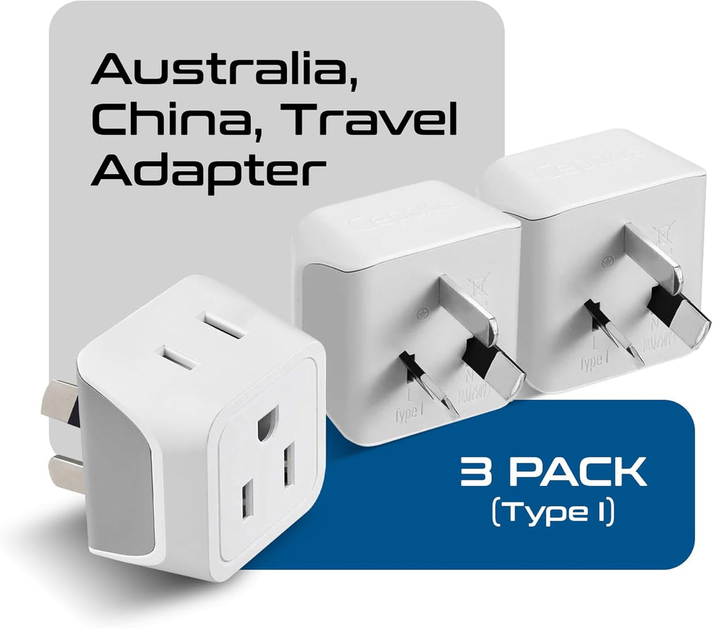 Ceptics Universal Travel Adapter, 35W International Power Adapter with PD & QC 3.0 Dual USB-C, 3 USB Travel Adapter Worldwide, Type I C G A Outlets 110V 220V A/C - EU Euro US UK (11-KU)