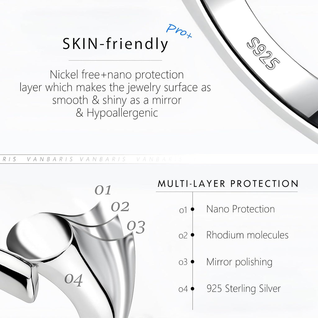 925 Sterling Silver Necklace Extender Sterling Silver Necklace Chain Extenders for Necklaces 2", 3", 4" Inches