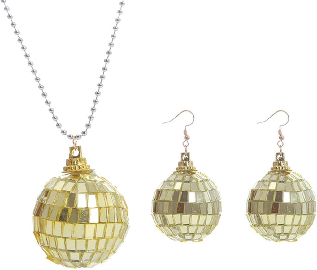 Disco Ball Earrings 24mm 70'S Disco Punk Earrings for Women Jewelry