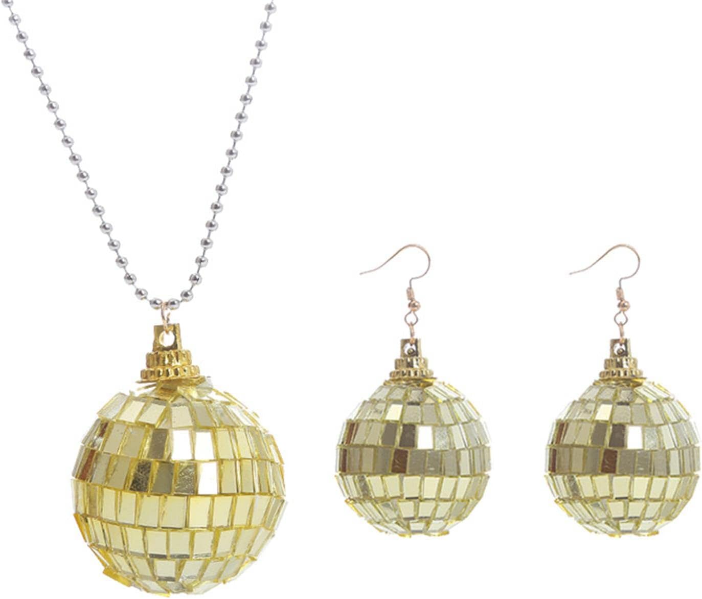 Disco Ball Earrings 24mm 70'S Disco Punk Earrings for Women Jewelry