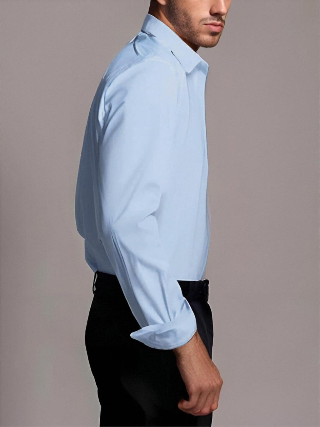 BEILU Stretch Mens Slim Fit Dress Shirts Formal Long Sleeve Button Down Shirts