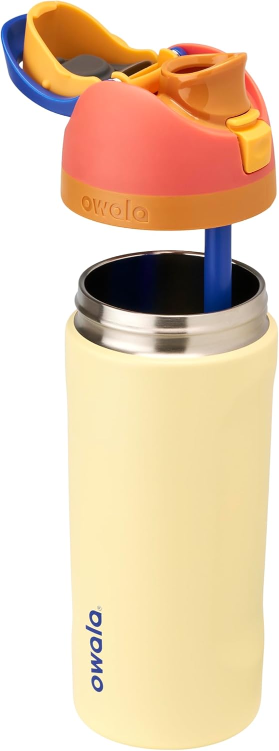 Owala FreeSip Insulated Stainless Steel Water Bottle with Straw, BPA-Free Sports Water Bottle, Great for Travel, 24 Oz, Denim