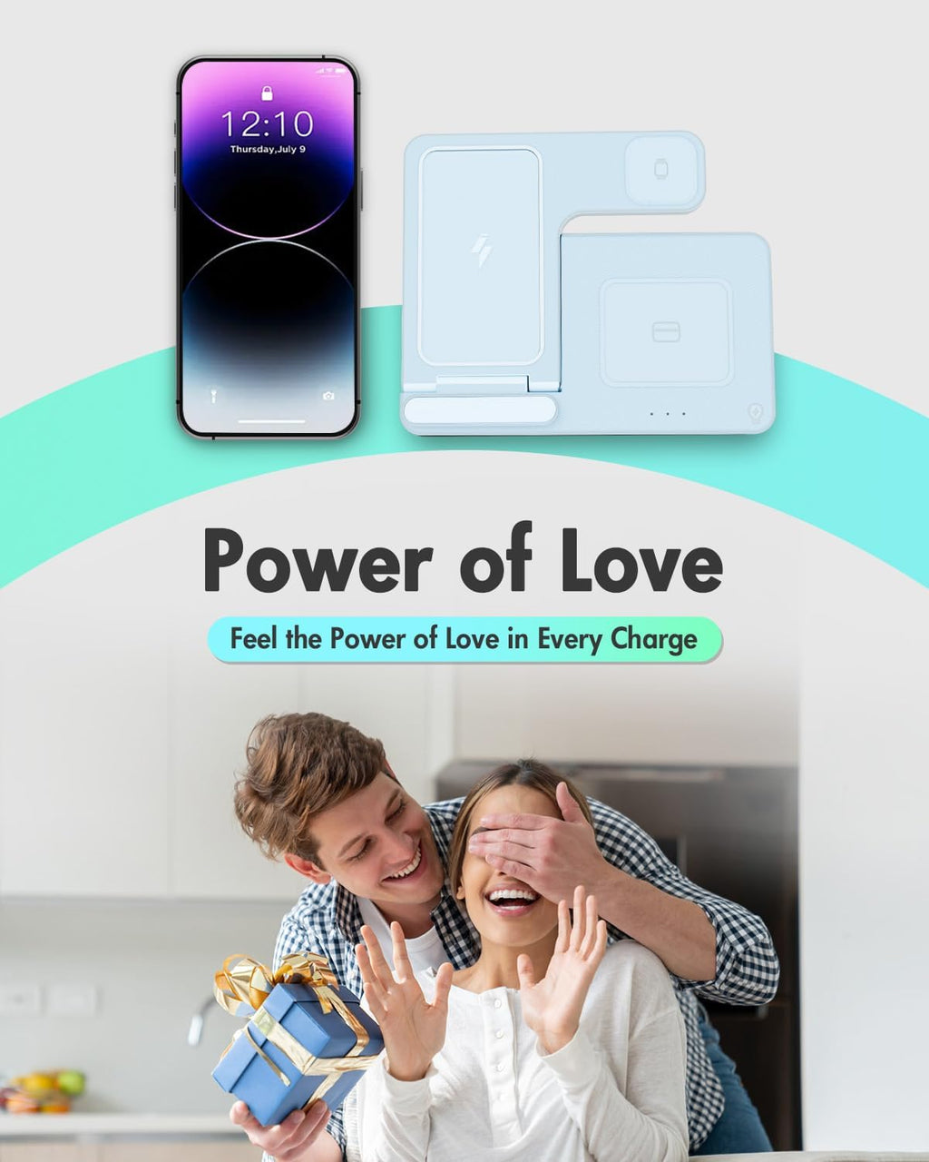 Wireless Charger iPhone Charging Station: 3 in 1 Charger Stand Multiple Devices for Apple - iPhone 17 16e 16 15 14 Pro Max 13 12 11 - Watch 10 9 8 7 6 5 4 3 2 SE and Ultra Series - Airpods 4 3 Pro