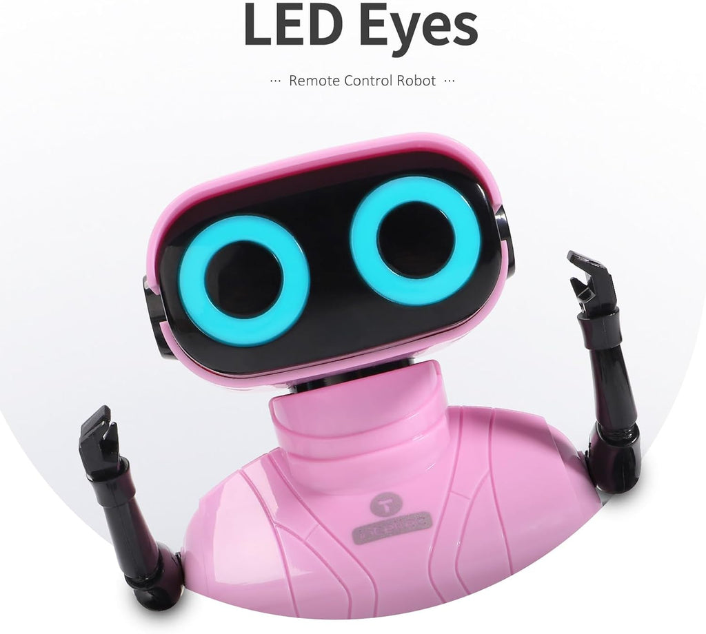 GILOBABY Robot Toys, Remote Control Robot Toy, RC Robots for Kids with LED Eyes, Flexible Head & Arms, Dance Moves and Music, Birthday Gifts for Boys Ages 3+ Years (Blue)