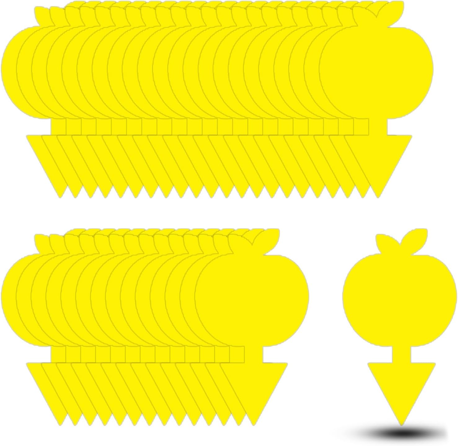 Fruit Fly Traps Fungus Gnat Traps Yellow Sticky Bug Traps 36 Pack No Harm and Odorless for Indoor Outdoor Use Protect The Plant