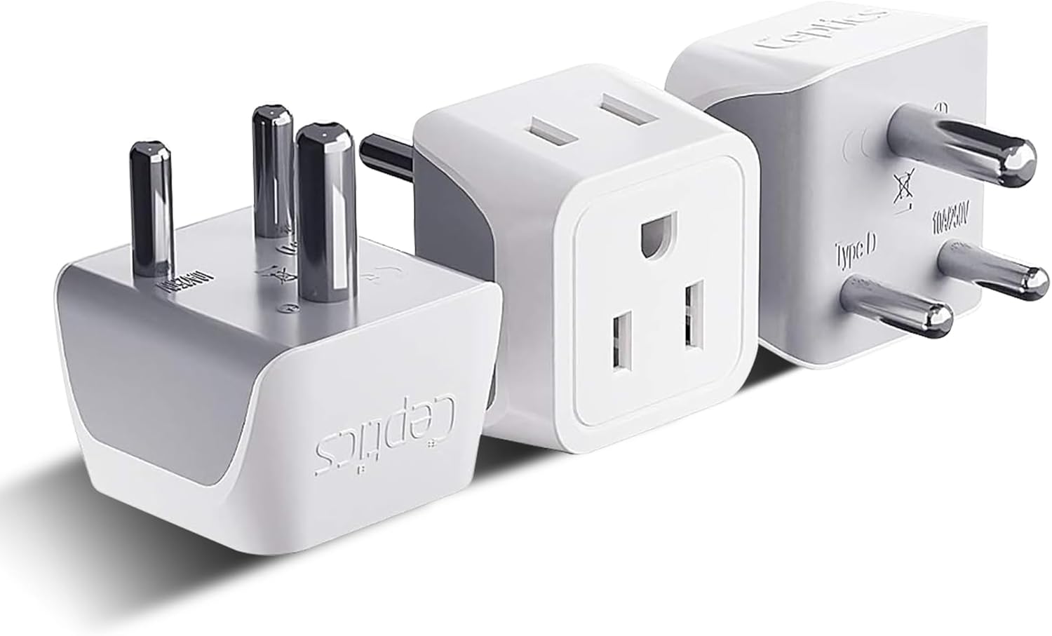 Ceptics Universal Travel Adapter, 35W International Power Adapter with PD & QC 3.0 Dual USB-C, 3 USB Travel Adapter Worldwide, Type I C G A Outlets 110V 220V A/C - EU Euro US UK (11-KU)