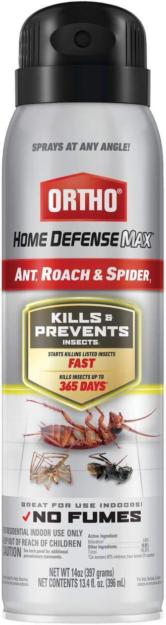 Ortho Home Defense Max Indoor Insect Barrier with Extended Reach Comfort Wand, Kills Ants, Roaches, Spiders, Fleas and Ticks, 1 gal.