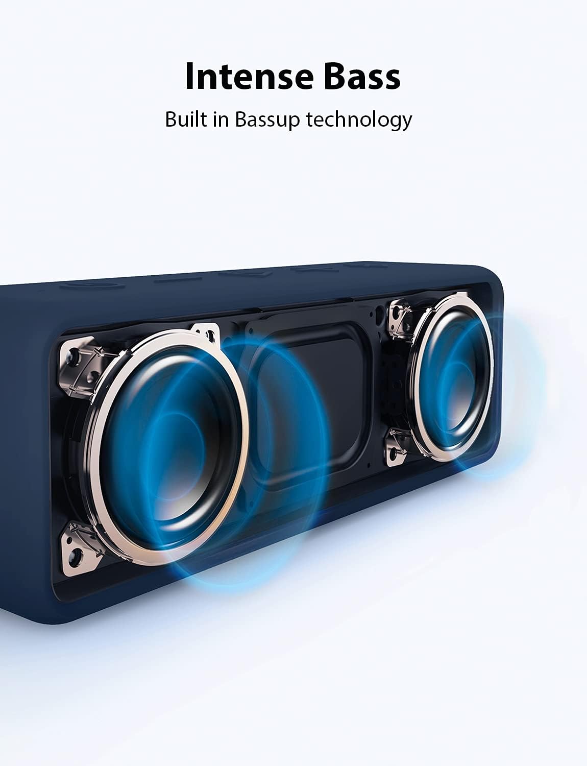 Anker Soundcore 2 Portable Bluetooth Speaker with Stereo Sound, Bluetooth 5, Bassup, IPX7 Waterproof, 24-Hour Playtime, Wireless Stereo Pairing, Speaker for Home, Outdoors, Travel