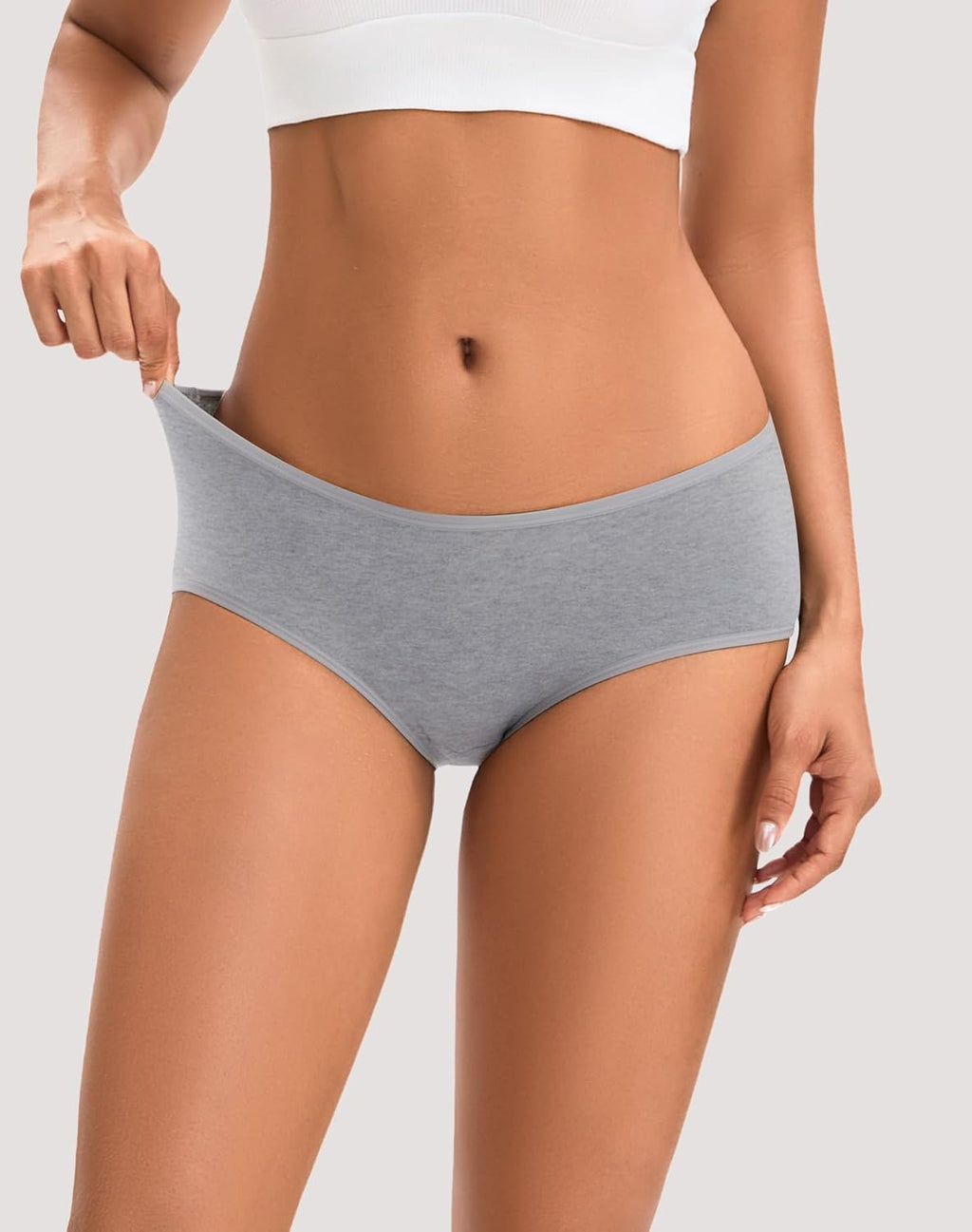 INNERSY Womens Underwear Cotton Hipster Panties Regular & Plus Size 6-Pack