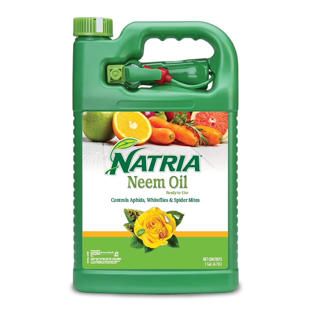 Natria Neem Oil Spray for Plants Pest Organic Disease Control, 24-Ounce, Ready-to-Use
