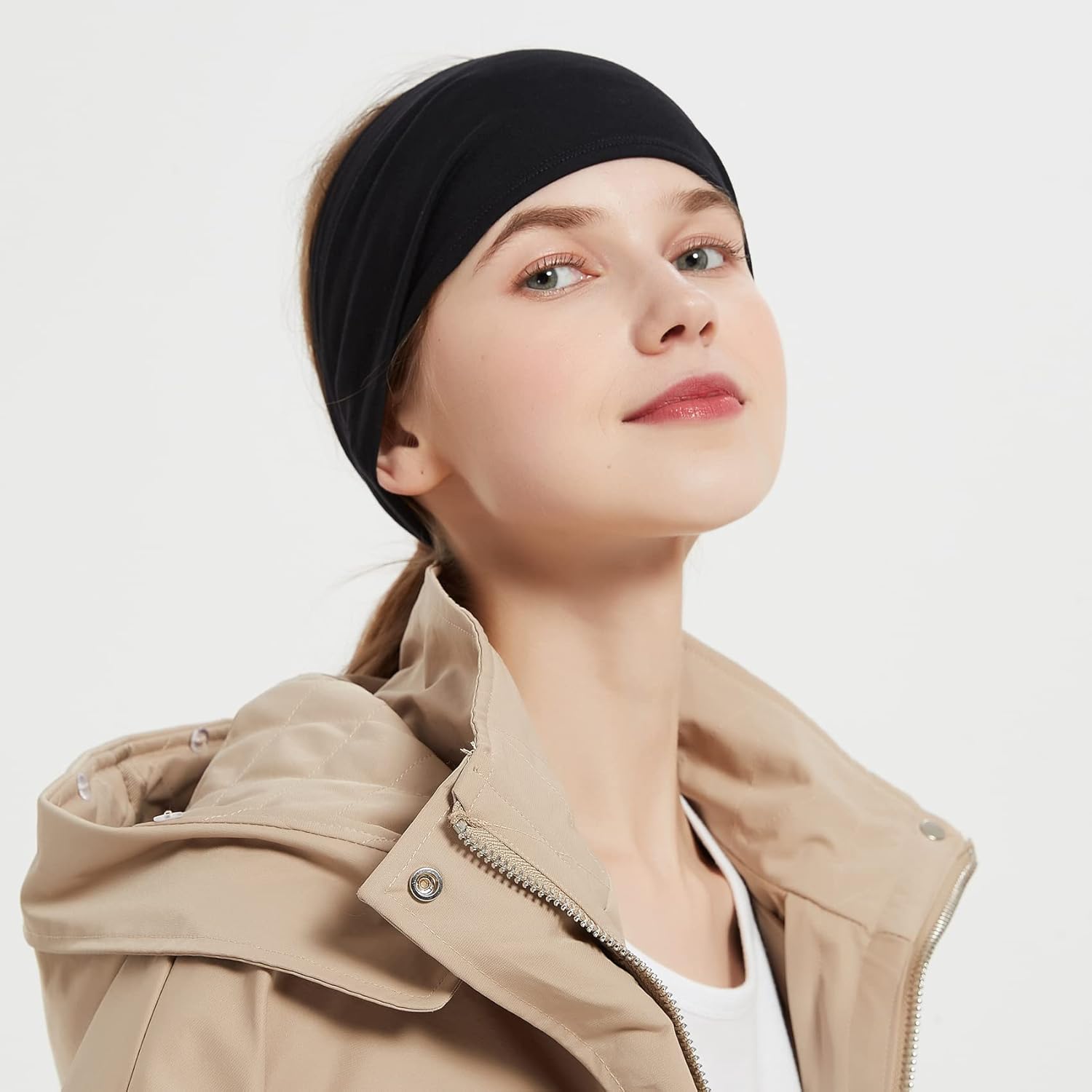 Mens Running Headband,5Pack,Mens Sweatband Sports Headband for Running,Cycling,Basketball,Yoga,Fitness Workout Stretchy Unisex Hairband