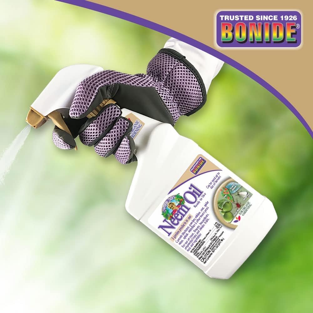 Bonide Captain Jack's Neem Oil, 32 oz Ready-to-Use Spray, Multi-Purpose Fungicide, Insecticide and Miticide for Organic Gardening