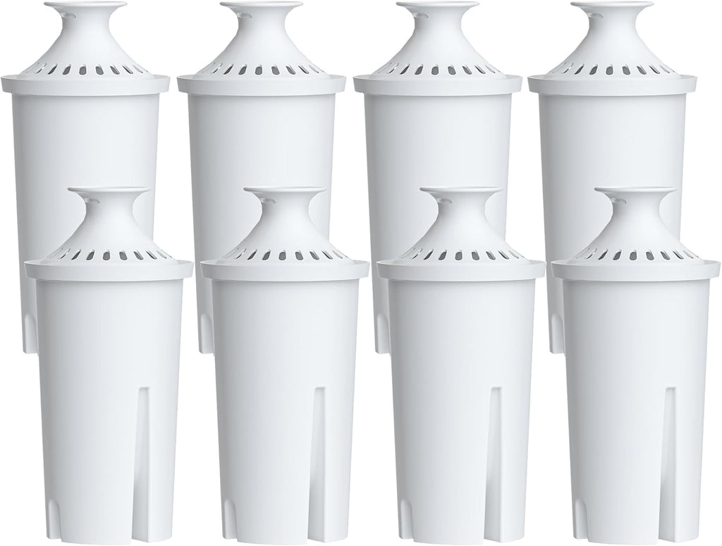 AQUA CREST Replacement for Brita Filter, Brita Water Pitchers and Dispensers, Classic OB03, Mavea 107007, and More, NSF Certified Pitcher Water Filter, 1 Year Filter Supply, 6 Count