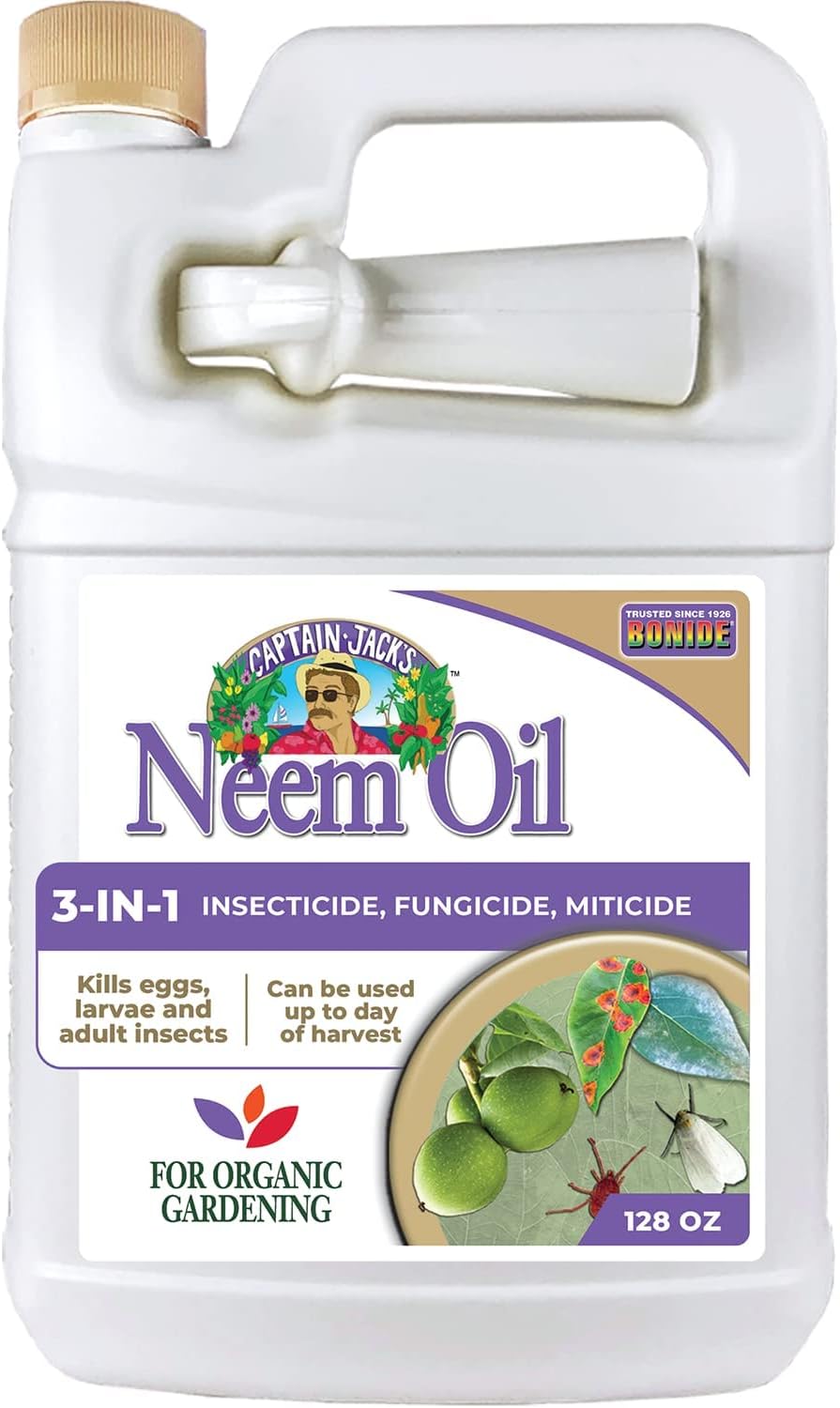Bonide Captain Jack's Neem Oil, 32 oz Ready-to-Use Spray, Multi-Purpose Fungicide, Insecticide and Miticide for Organic Gardening