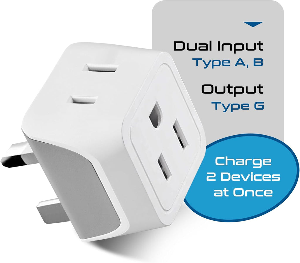 Ceptics Universal Travel Adapter, 35W International Power Adapter with PD & QC 3.0 Dual USB-C, 3 USB Travel Adapter Worldwide, Type I C G A Outlets 110V 220V A/C - EU Euro US UK (11-KU)