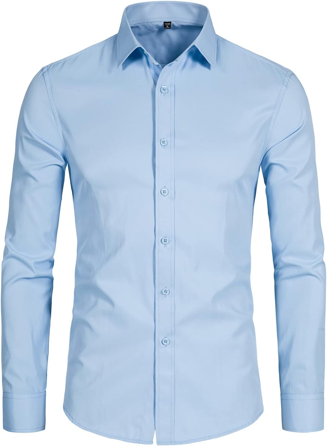 BEILU Stretch Mens Slim Fit Dress Shirts Formal Long Sleeve Button Down Shirts