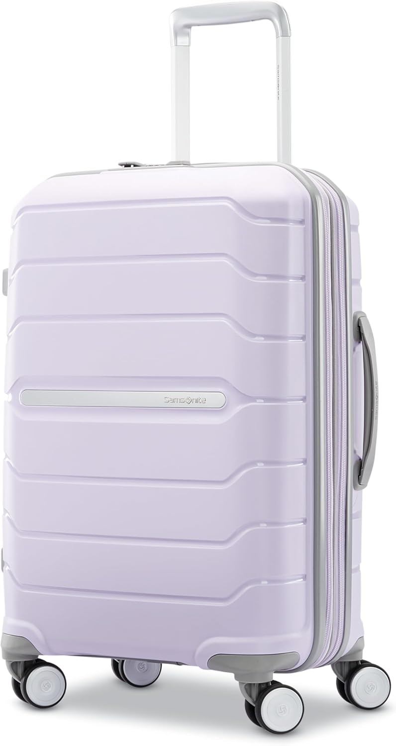 Samsonite Freeform Hardside Carry-On Luggage with Spinner Wheels - Hardshell Suitcase - TSA, Airline-Approved - Expandable Hard Shell, Smooth Rolling Wheels for Lightweight Travel - Navy