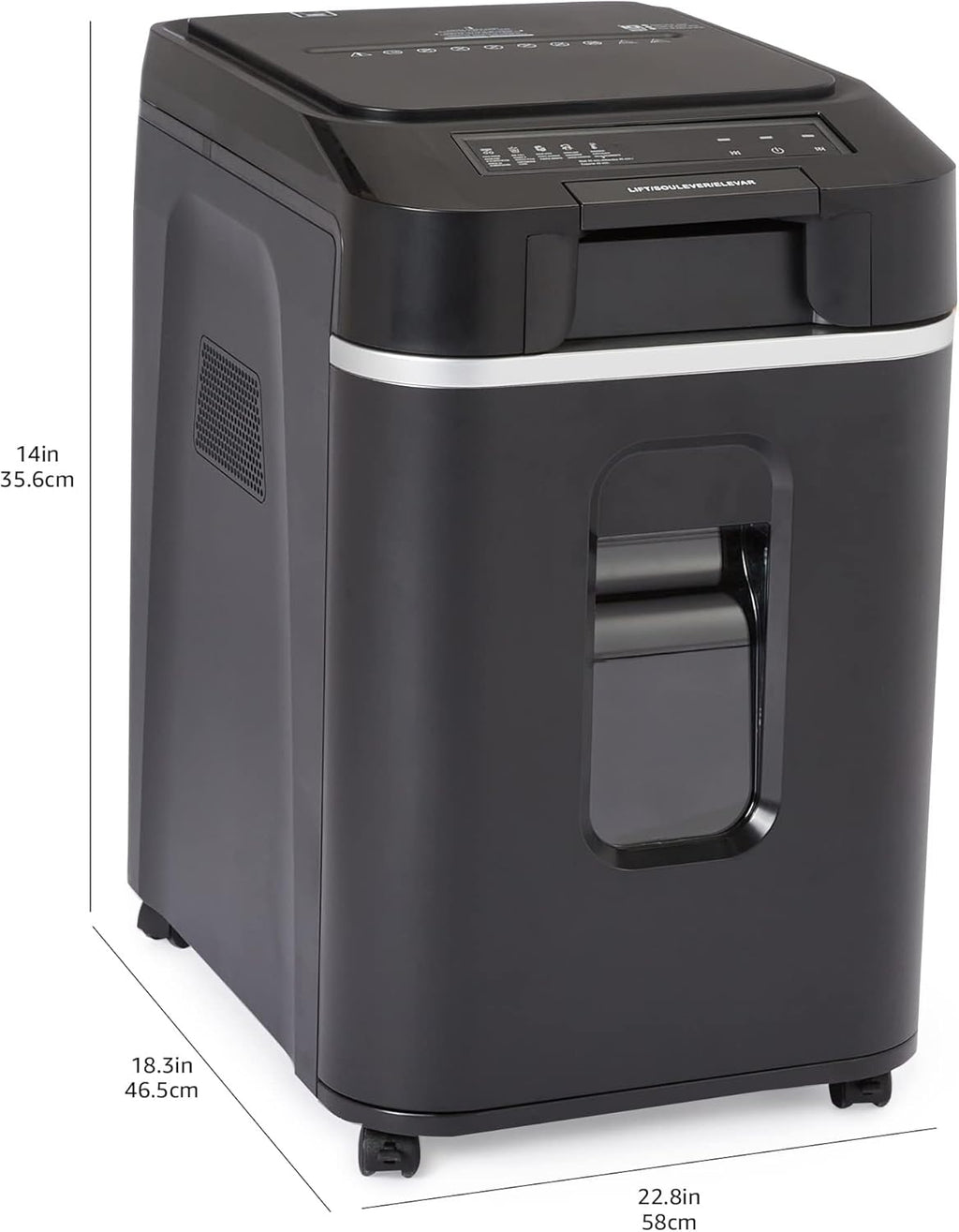 Basics 8-Sheet Cross Cut Paper Shredder and Credit Card Shredder - Black