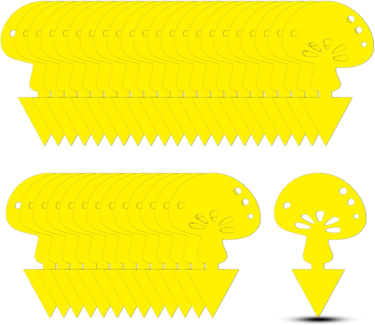 Fruit Fly Traps Fungus Gnat Traps Yellow Sticky Bug Traps 36 Pack No Harm and Odorless for Indoor Outdoor Use Protect The Plant