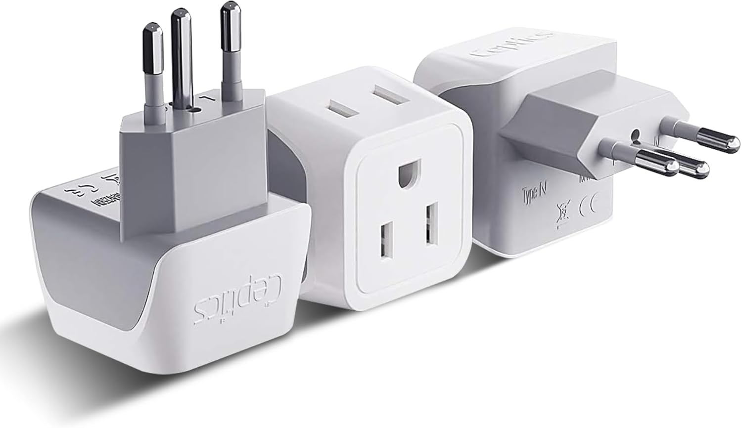 Ceptics Universal Travel Adapter, 35W International Power Adapter with PD & QC 3.0 Dual USB-C, 3 USB Travel Adapter Worldwide, Type I C G A Outlets 110V 220V A/C - EU Euro US UK (11-KU)