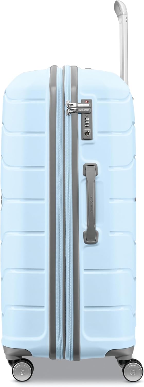 Samsonite Freeform Hardside Carry-On Luggage with Spinner Wheels - Hardshell Suitcase - TSA, Airline-Approved - Expandable Hard Shell, Smooth Rolling Wheels for Lightweight Travel - Navy