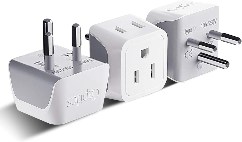 Ceptics Universal Travel Adapter, 35W International Power Adapter with PD & QC 3.0 Dual USB-C, 3 USB Travel Adapter Worldwide, Type I C G A Outlets 110V 220V A/C - EU Euro US UK (11-KU)